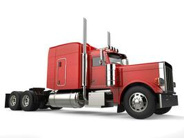 rage rouge classique 18 wheeler gros un camion photo