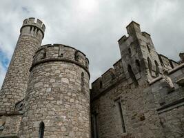 vieux celtique Château la tour, Roche noire Château dans Irlande. Roche noire observatoire forteresse photo