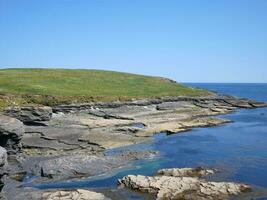 falaises et atlantique océan, rochers canyon et lagune, beauté dans la nature. vacances Voyage Contexte photo