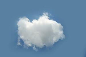 Célibataire nuage isolé plus de bleu ciel Contexte photo