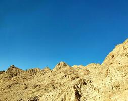 rochers dans le désert, Sinaï montagnes, collines photo