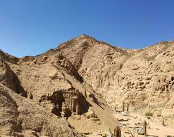 Sinaï désert rochers et montagnes photo