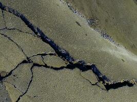 fissure dans le sol, abstrait fond d'écran photo