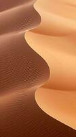 le sable dunes dans le désert ai généré photo