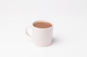 tasse de café sur fond blanc photo