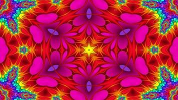 Kaléidoscope symétrique coloré abstrait photo