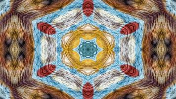 kaléidoscope en bois abstrait photo