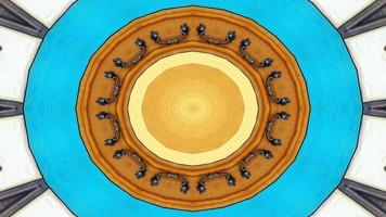 kaléidoscope en bois abstrait photo