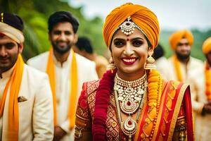 Indien mariage dans Bombay. généré par ai photo