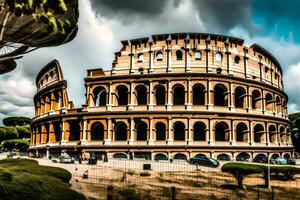 le colisée dans Rome, Italie. généré par ai photo