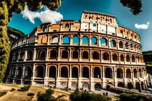 le colisée dans Rome, Italie. généré par ai photo