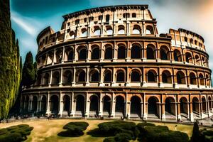 le colisée dans Rome, Italie. généré par ai photo