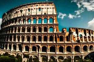 le colisée dans Rome, Italie. généré par ai photo