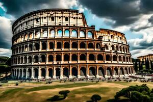 le colisée dans Rome, Italie. généré par ai photo