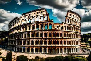 le colisée dans Rome, Italie. généré par ai photo