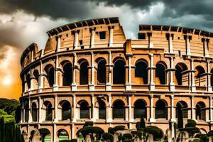 le colisée dans Rome, Italie. généré par ai photo