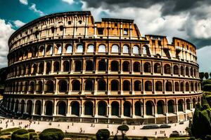 le colisée dans Rome, Italie. généré par ai photo