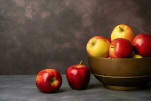 traditionnel nourriture de juif Nouveau année vacances de tradition ou religion. rosh hashanah avec copie espace concept par ai généré photo