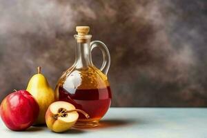 traditionnel nourriture de juif Nouveau année vacances de tradition ou religion. rosh hashanah avec copie espace concept par ai généré photo