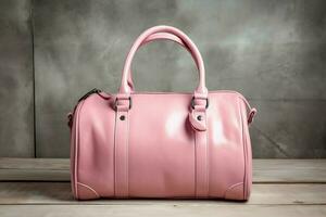 magnifique élégance et luxe mode femmes Sac à main ou bourse. une charme femelle cuir main fabriqué sac concept par ai généré photo