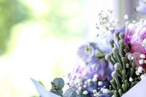 gros plan bouquet de fleurs photo