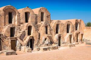 médenine Tunisie traditionnel ksour berbère fortifié grenier photo
