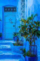 bleu médina de chéchaouen, Maroc photo