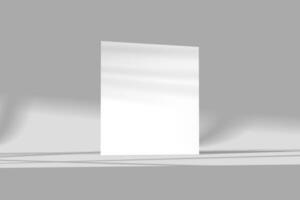a4 a5 carré prospectus avec ombre recouvrir 3d le rendu blanc Vide maquette photo
