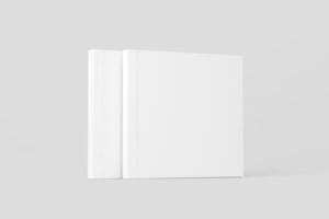 carré couverture souple livre blanc Vide 3d le rendu maquette photo