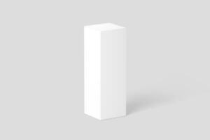longue rectangle boîte blanc Vide 3d le rendu maquette photo