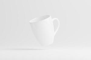 céramique agresser tasse pour café thé blanc Vide 3d le rendu maquette photo