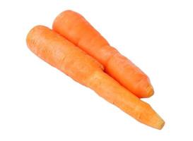 carotte isolé sur fond blanc photo