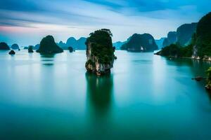 le Ha longue baie dans vietnam. généré par ai photo