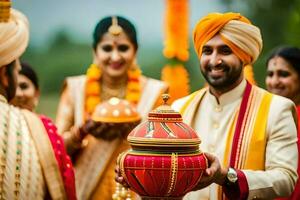 Indien mariage dans Bombay. généré par ai photo