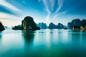 le Ha longue baie dans vietnam. généré par ai photo