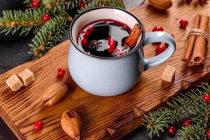 vin chaud pour l'hiver et noël photo