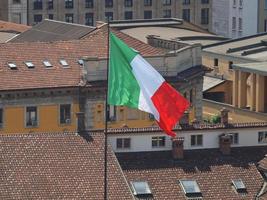drapeau italien de l'italie photo