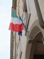 drapeau italien de l'italie photo