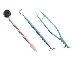 outils de dentiste isolés