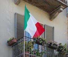 drapeau italien de l'italie photo