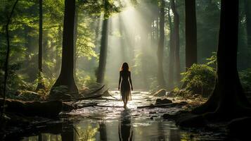 le beauté de la nature ai génératif photo