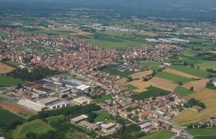 vue aérienne de san maurizio canavese photo