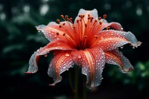 ai génératif photo de une fleur dans une transcendant botanique jardin