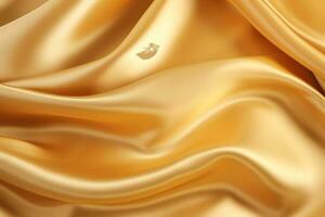 ai généré d'or brillant soie surface texture photo