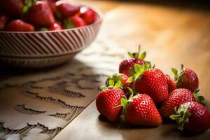 un image de juteux et Frais fraise photo