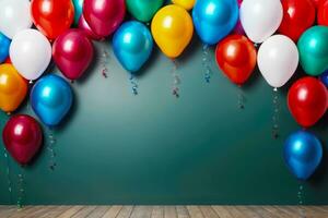 vacances fête atmosphère, Noël des ballons fond d'écran, ai généré photo