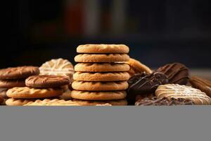 Stock photo de biscuit nourriture la photographie ai généré