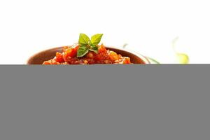 Stock photo de sambal nourriture la photographie isolé blanc Contexte ai généré