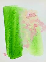 aquarelle abstrait vert tache photo