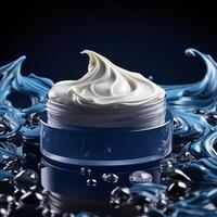 ai génératif produits de beauté crème pot isolé photo